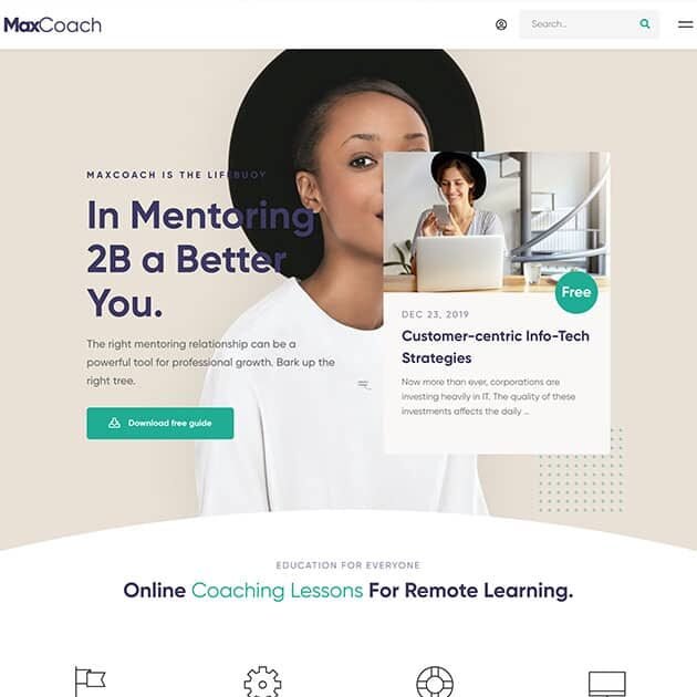 MaxCoach Theme WordPress
