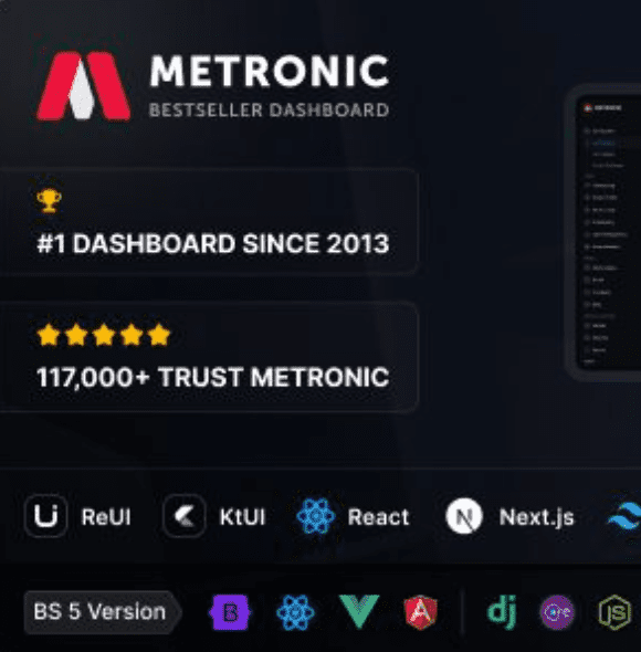 Metronic Admin Dashboard Template