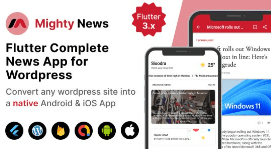 Mighty News Flutter App
