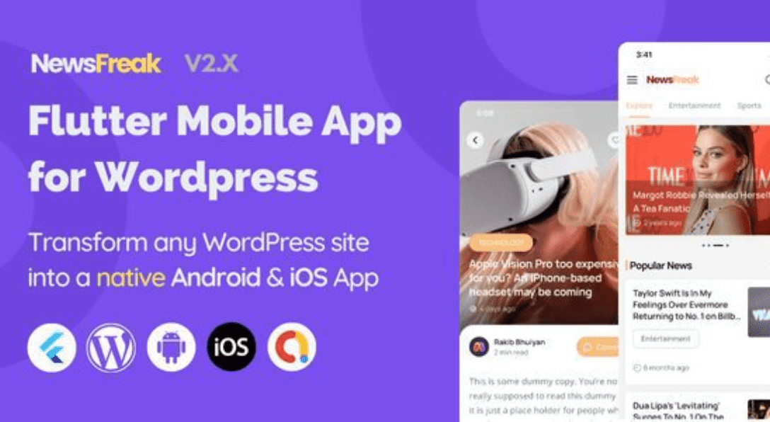 Newsfreak Flutter App