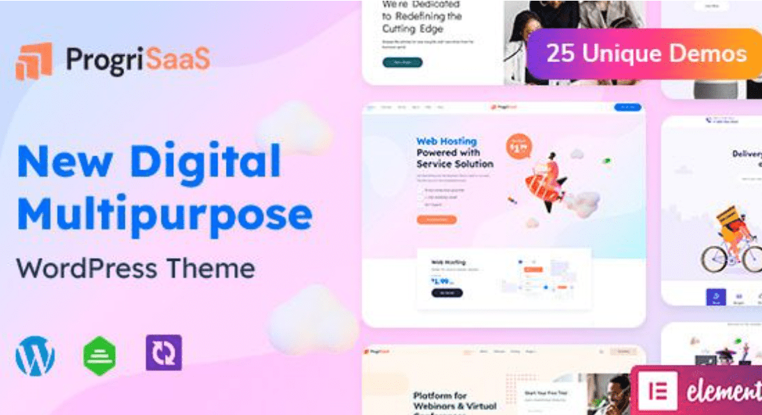 ProgriSaaS Theme WordPress