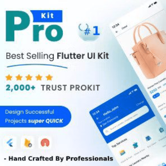 Prokit Flutter UI Kit App