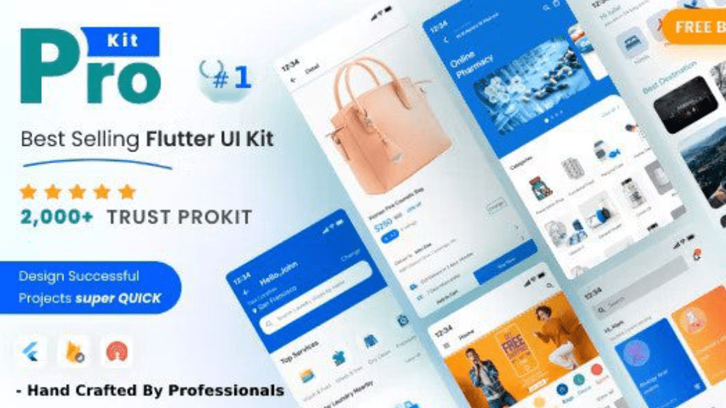 Prokit Flutter UI Kit App