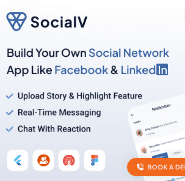 SocialV Flutter App