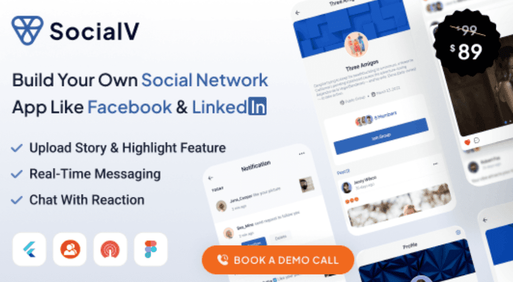 SocialV Flutter App
