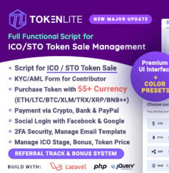 TokenLite PHP Scripts