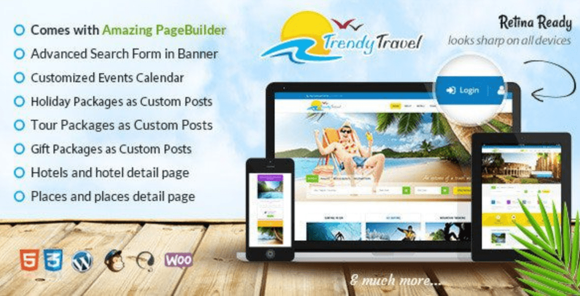 Trendy Travel Theme WordPress