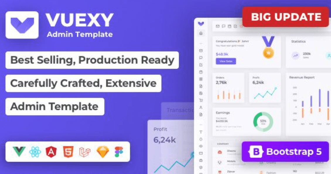Vuexy Admin Dashboard Template