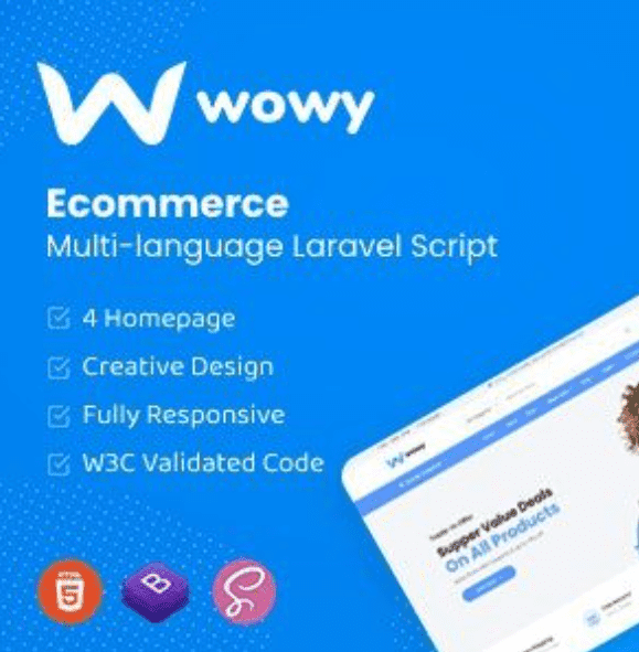 Wowy Laravel eCommerce Scripts
