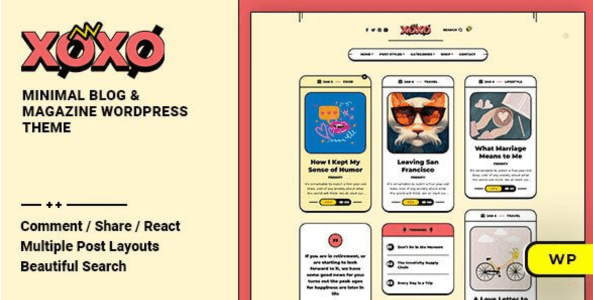 Xoxo Theme WordPress