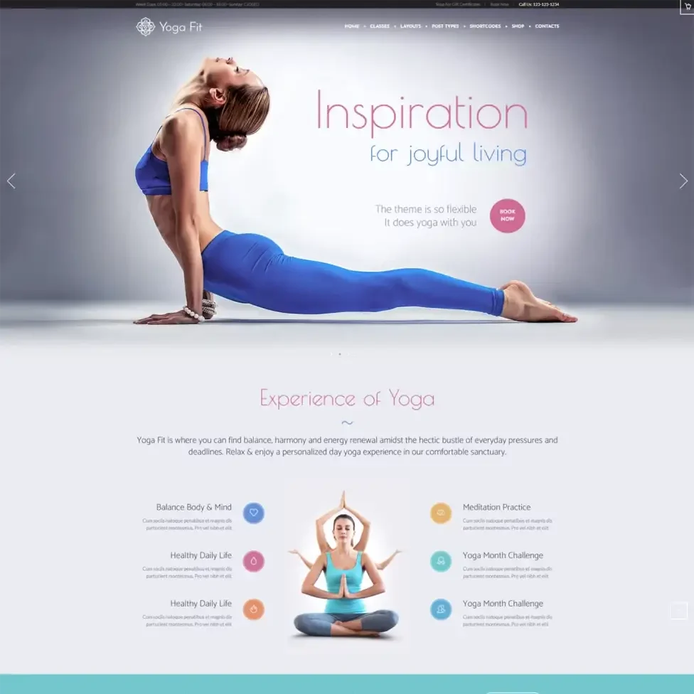Yoga Fit Theme WordPress
