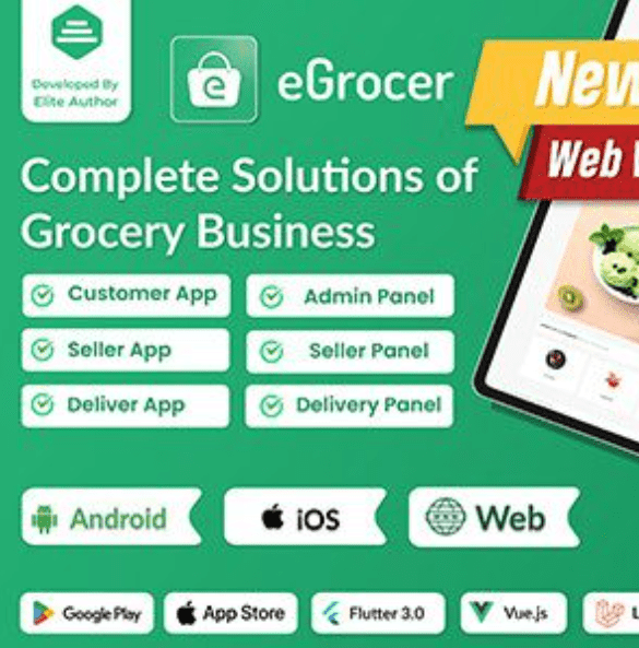 eGrocer Flutter Full App logo