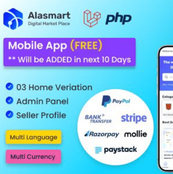 Alasmart Marketplace Laravel Scripts