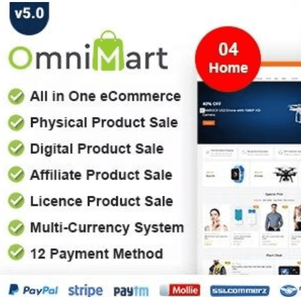 OmniMart Laravel eCommerce Script