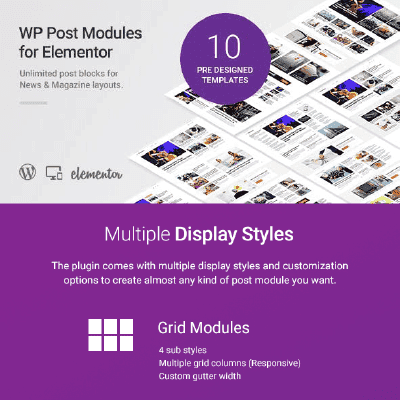 WP Post Modules for Elementor