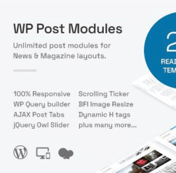 WP Post Modules for NewsPaper and Magazine