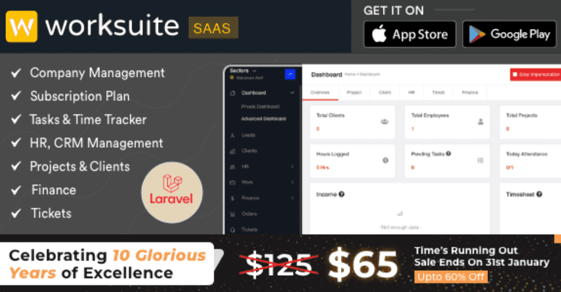 Worksuite Saas PHP Scripts