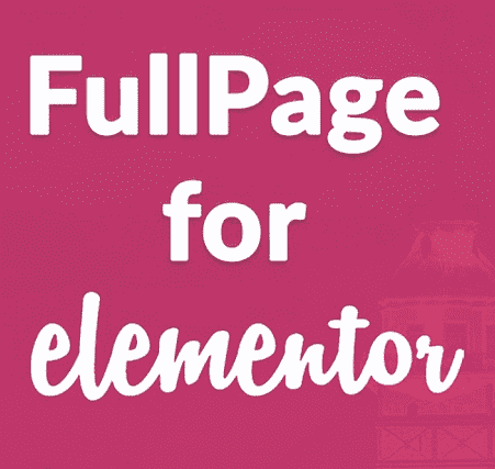 FullPage for Elementor